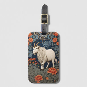 Elegant Mountain Goat William Morris Inspiriert Gepäckanhänger