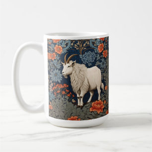 Elegant Mountain Goat William Morris Inspiriert Kaffeetasse