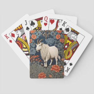 Elegant Mountain Goat William Morris Inspiriert Spielkarten