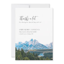Elegant Mountain Wedding Vielen Dank