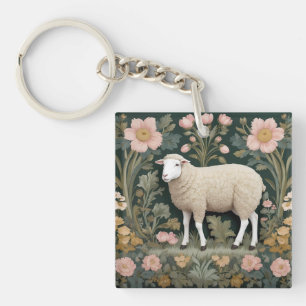 Elégant mouton blanc William Morris inspiré