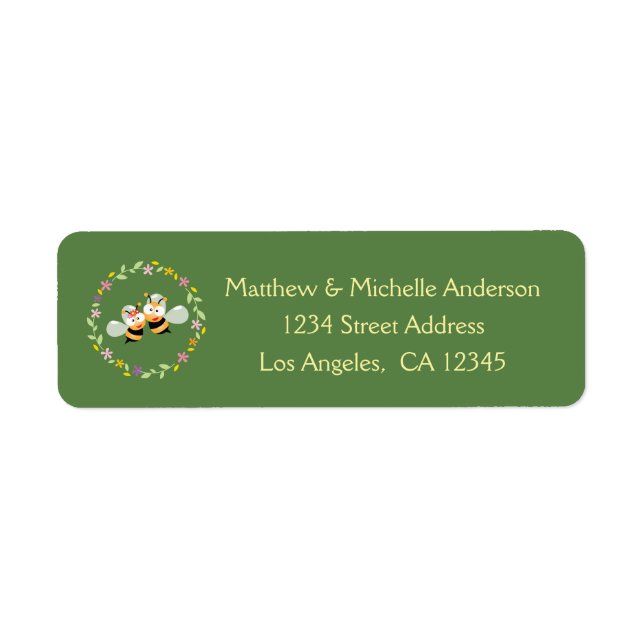 Elegant Mr. Meant to be Floral Wreath Address (Vorne)
