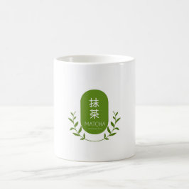 Elegant mug of matcha drink
