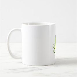 Elegant mug of matcha drink