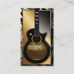 Elégant musicien Carte de visite avec note de musi