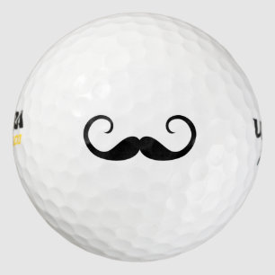 Elegant Mustache Golfball