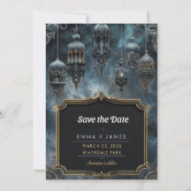Élégant mystique Enregistrer la date Invitation