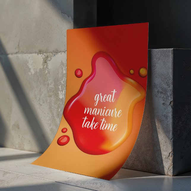 Elegant Nail Art - Take Time Manicure Poster (Von Creator hochgeladen)