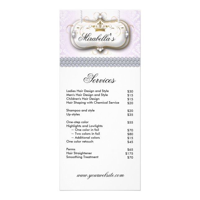 Elegant Nail Salon Makeup Artist Cosmetologe Werbekarte (Vorne)