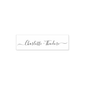 Elegant Names Calligraphy Script Wedding Permastempel