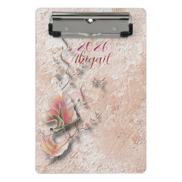 Elegant Nature Embossed mini clipboard  Klemmbrett