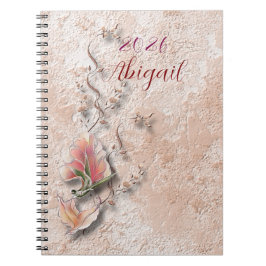 Elegant Nature Embossed spiral notebook Notizblock
