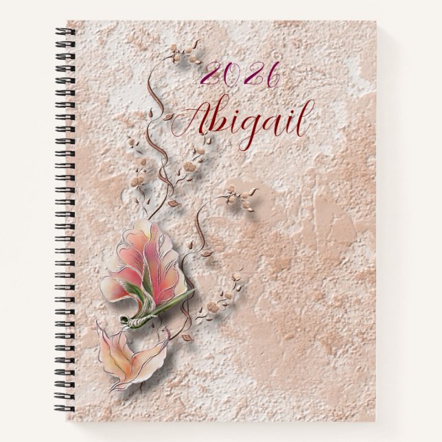 Elegant Nature Embossed spiral notebook  Notizbuch (Vorderseite)