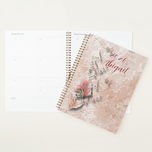 Elegant Nature Embossed spiral planner  Planer (Anzeige)