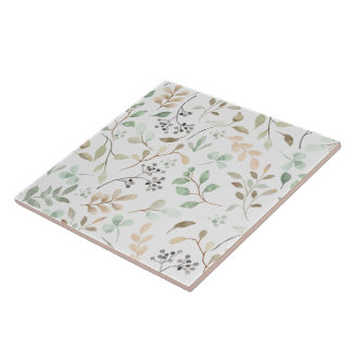 Elegant Nature Floral Decorative Tile Accent Fliese