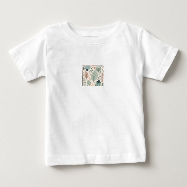 Elegant Nature Patchwork Baby T-shirt (Vorderseite)