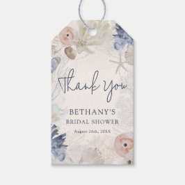 Elegant Nautical Beach Brautparty Vielen Dank Geschenkanhänger