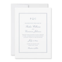 Elegant Nautical Dusty Blue Anchor Wedding
