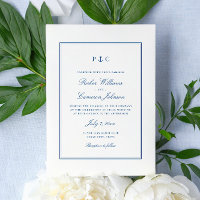 Elegant Nautical Navy Blue Anchor Hochzeit