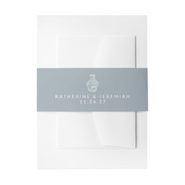 Elegant Nautical Seashell Moderne Hochzeit Einladungsbanderole