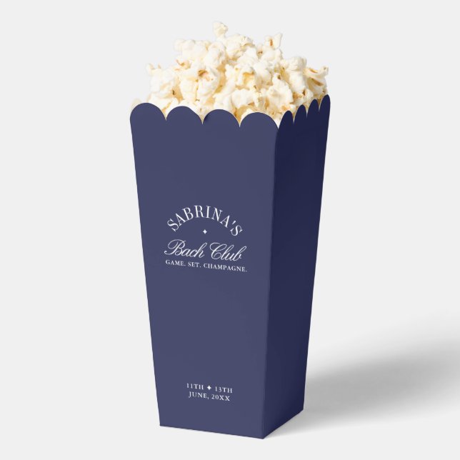 Elegant Navy Blue Bachelorette Personalisiert Geschenkschachtel (Geplatzt)