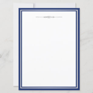 Elegant Navy Blue Damask