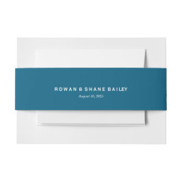 Elegant Navy Blue Monogram Wedding Bly Band
