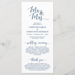 Elegant Navy Blue, Mr. und Mrs. Programm