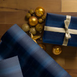 Elegant Navy Blue Watercolor Ombre Sparkle Geschenkpapier<br><div class="desc">Elegantes marineblaues Aquarelltöner,  glänzendes Weihnachtspapier. Alle Illustrationen sind handgezeichnet Originalwerke von Moodthology Papery.</div>