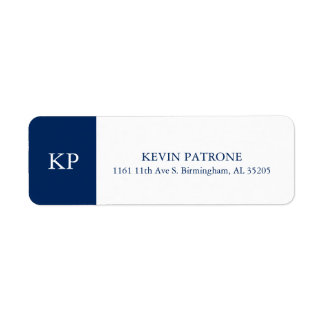Elegant Navy Blue | White Minimalistic