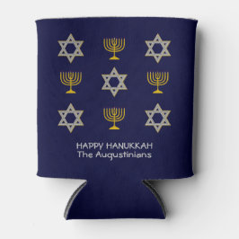 Elegant Navy Custom Hanukkah Dosenkühler