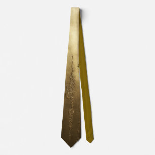 Elegant Necktie with Abstract Gold Pattern Krawatte