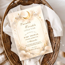 Elegant Neutral Starry Baby Shower