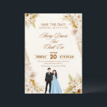 Elegant Neutral Wedding Template Einladung<br><div class="desc">Announce your special day in style with this boho beige floral Save the Date invitation. Featuring soft neutral tones, dried pampas grass, and elegant calligraphy, this design is perfect for rustic, minimalist, or modern wedding themes. Personalize the text, date, and couple’s names easily to match your unique love story. Ideal...</div>