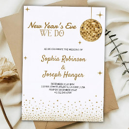  Elegant New Year's Eve wedding invitation  Einladung