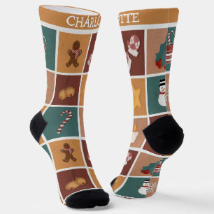 Elegant Niedlich frohe Weihnachten Mr. und Mrs. Co Socken