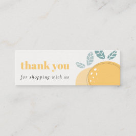 Elegant Niedlich Lemon Bold Fruity Danke Shopping Mini Visitenkarte