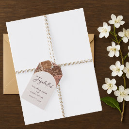 Elegant Nikkah Islamische Hochzeit Vielen Dank Geschenkanhänger