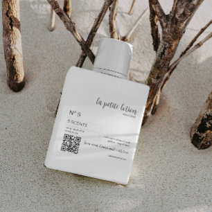 Elégant noir & blanc moderne étiquette bouteille c