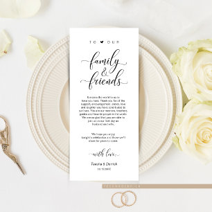 Élégant noir classe, Carte de remerciements de rég