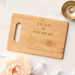 Élégant Nom Personnalisé Mariage Cadeau Etché
