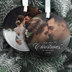 Élégant Notre Premier Noël En Tant Que Mr & Mrs 2-
