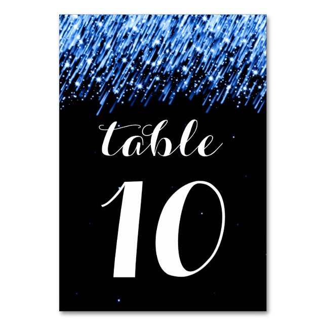 Élégant numéro de table décroissant étoiles "Sapph (Par défaut)