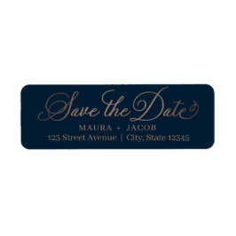 Elegant Nuptial Save the Date Address Label