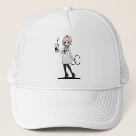 Elegant Nurse Coffee Cap Truckerkappe