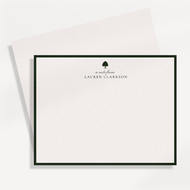 Elegant Oak Stationery Note Card Save The Date (Von Creator hochgeladen)