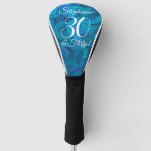 Elegant Ocean Blue 30 und Kokette Geburtstagsparty Golf Headcover