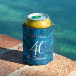 Elegant Ocean Blue 40 und fabelhafte Geburtstagspa Dosenkühler