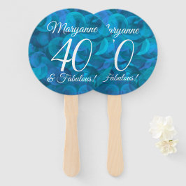 Elegant Ocean Blue 40 und fabelhafte Geburtstagspa Fächer