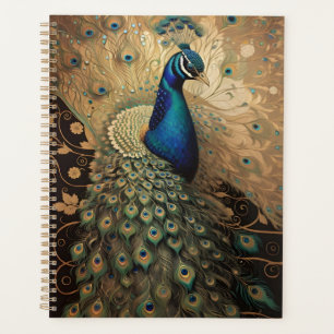 Elégant oiseau de paon doré